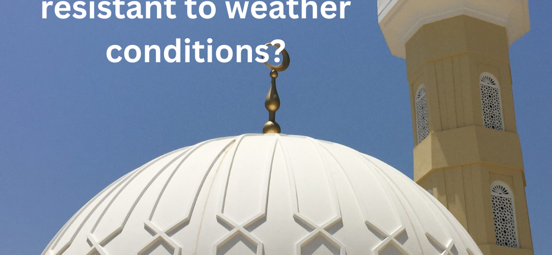 How does fiberglass reinforced polyester(GRP) affect the creation of exterior decor designs resistant to weather conditions? 1 Takween Industry GRP